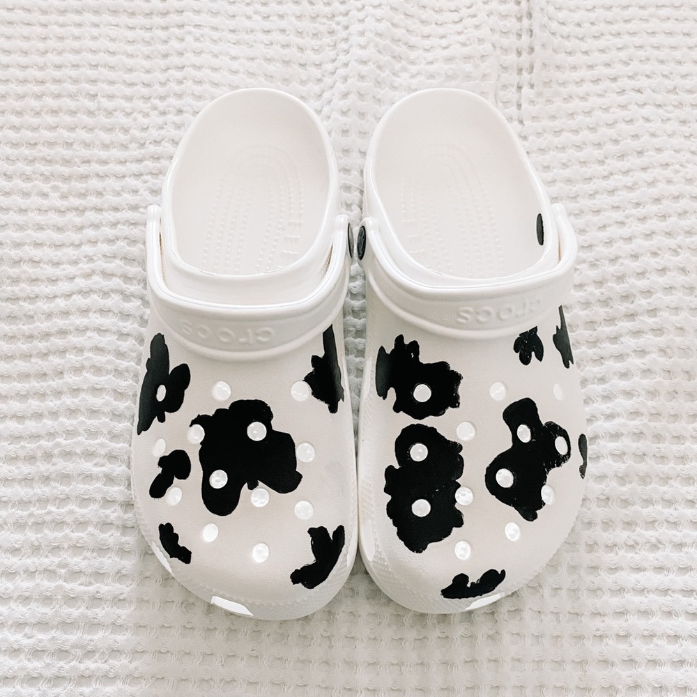 Cow Print Crocs